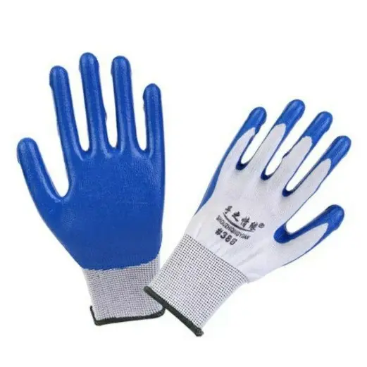 Găng tay phủ sơn xanh 388